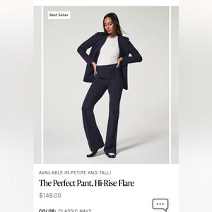 SPANX The Perfect Pant High Rise Flare in Navy
